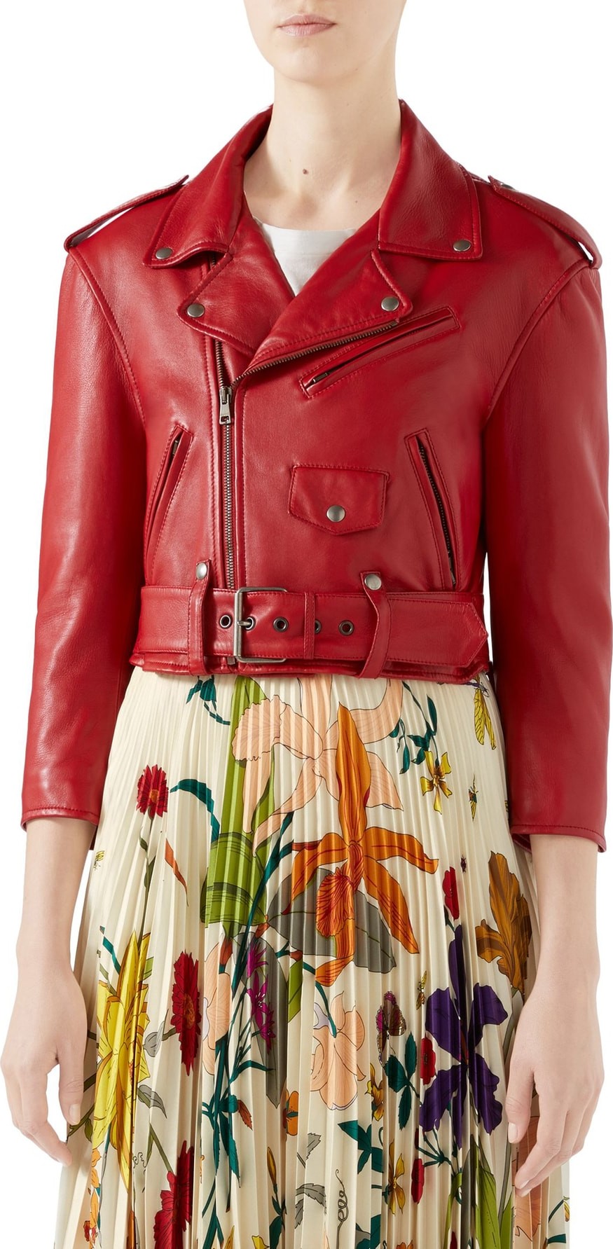Gucci Chateau Marmont Embellished Leather Biker Jacket