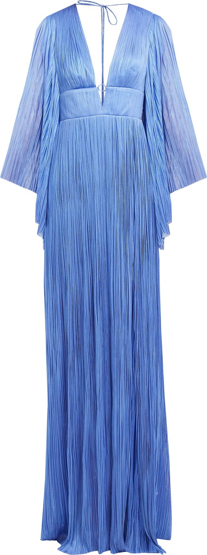 MARIA LUCIA HOHAN Zakiya pleated metallic-silk maxi dress