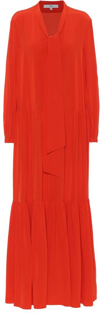 Tibi Silk-crêpe dress