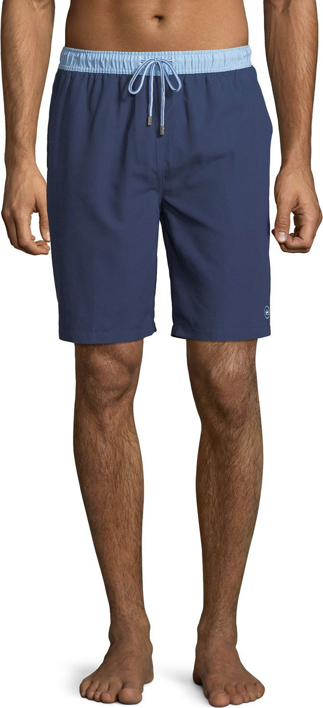Peter Millar Men's Nautilus Two-Tone Swim Trunks