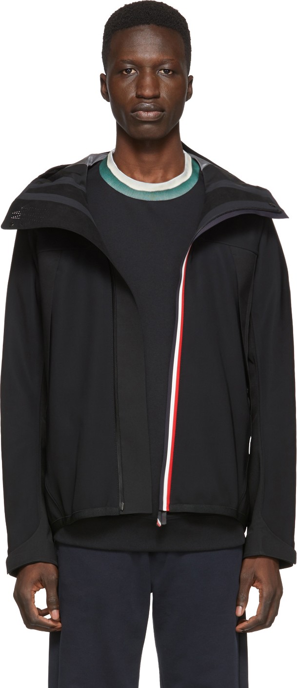 Moncler Black Maglia Zip-Up Jacket