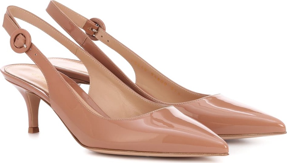 Gianvito Rossi Exclusive to Mytheresa – Anna patent leather slingback pumps