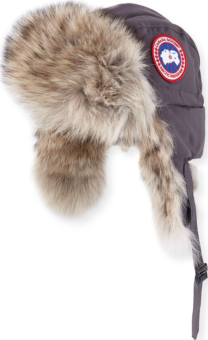 Canada Goose Coyote-Fur Aviator Hat