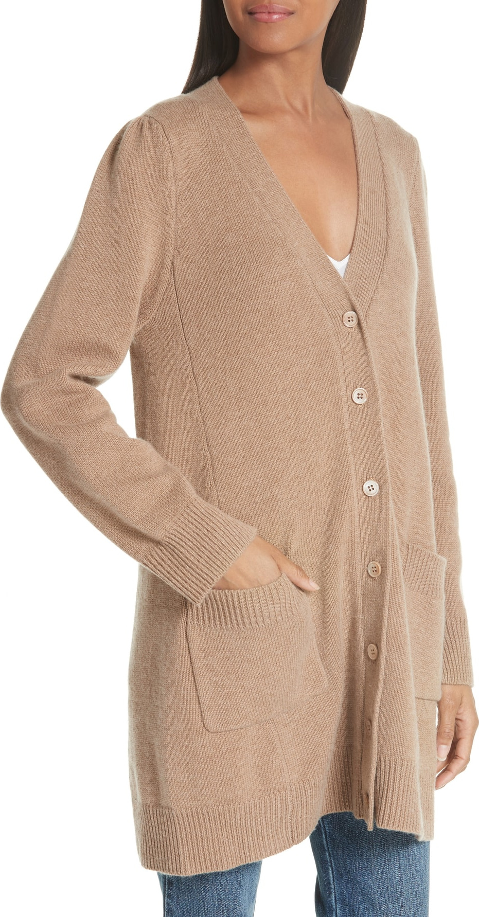 Co Wool & Cashmere Boyfriend Cardigan