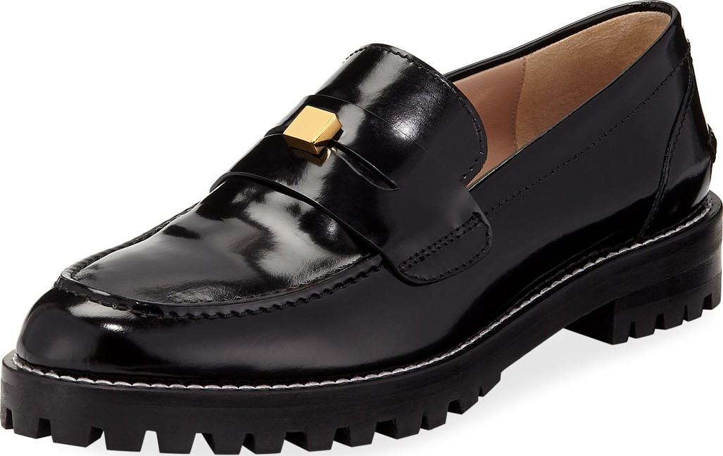 Stuart Weitzman Penley Patent Slip-On Loafers