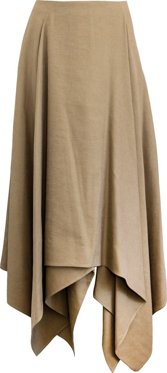 Salvatore Ferragamo asymmetric midi skirt