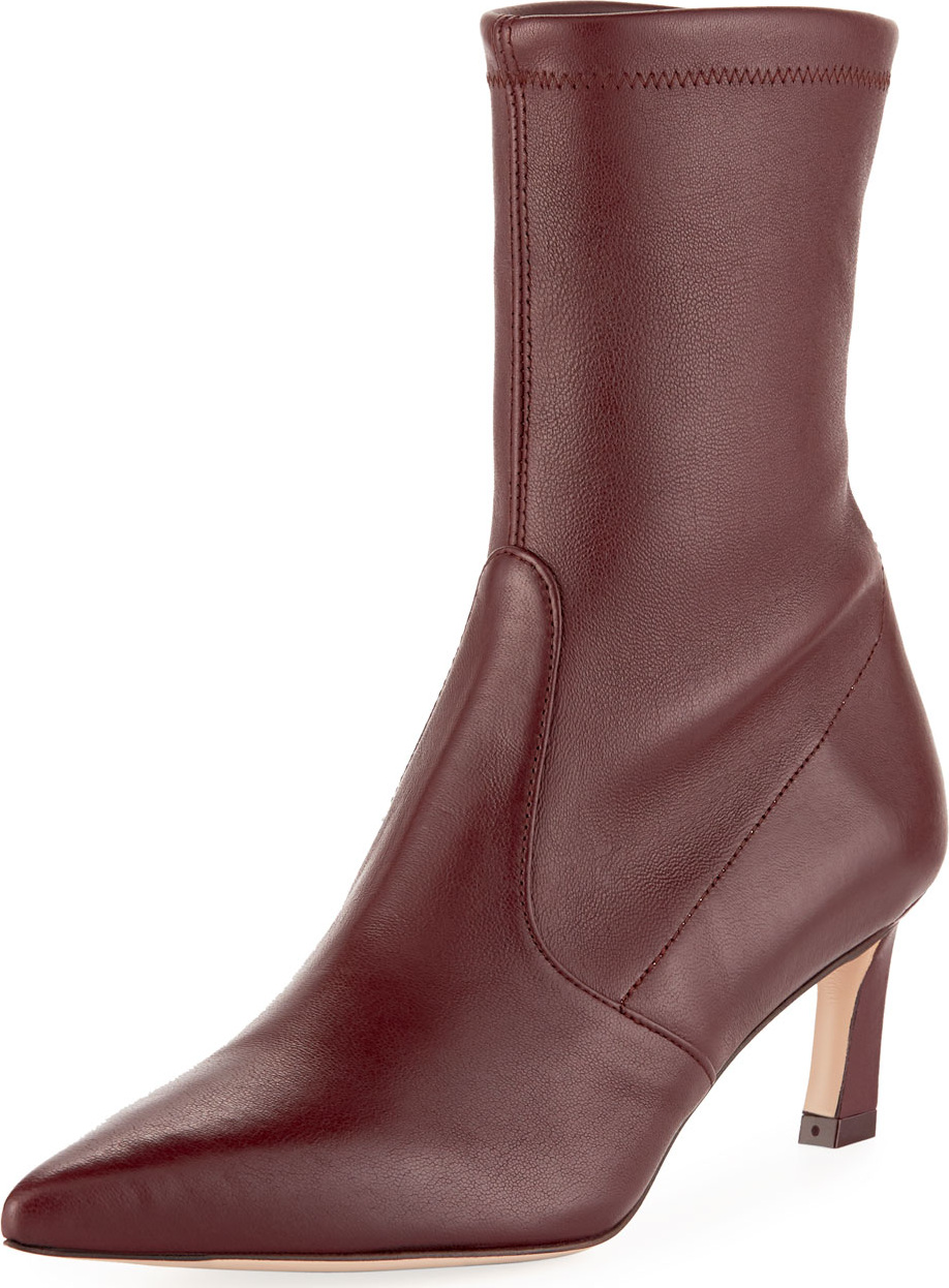 Stuart Weitzman Rapture 55mm Lush Napa Sock Bootie