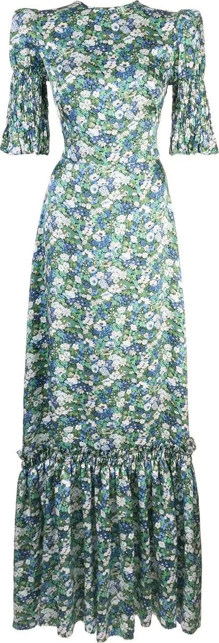 The Vampire's Wife floral print pouf sleeve dress