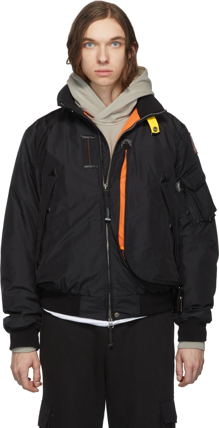 Parajumpers Black Down Masterpiece Fire Jacket