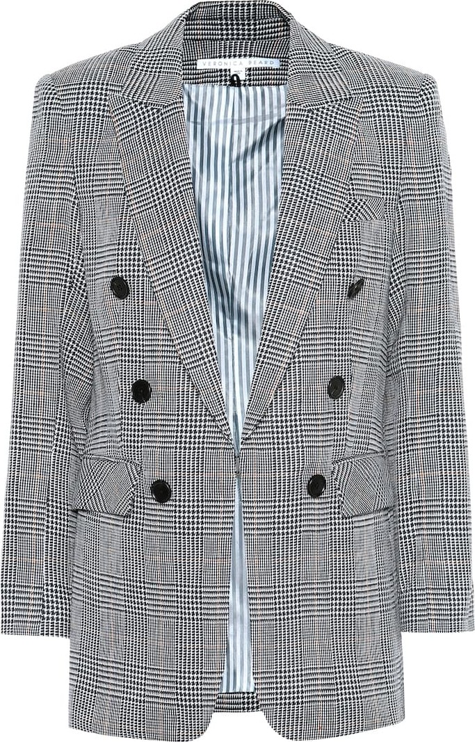 Veronica Beard Bexley Dickey linen-blend blazer