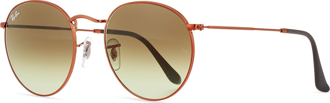 Ray Ban Gradient Round Metal Sunglasses