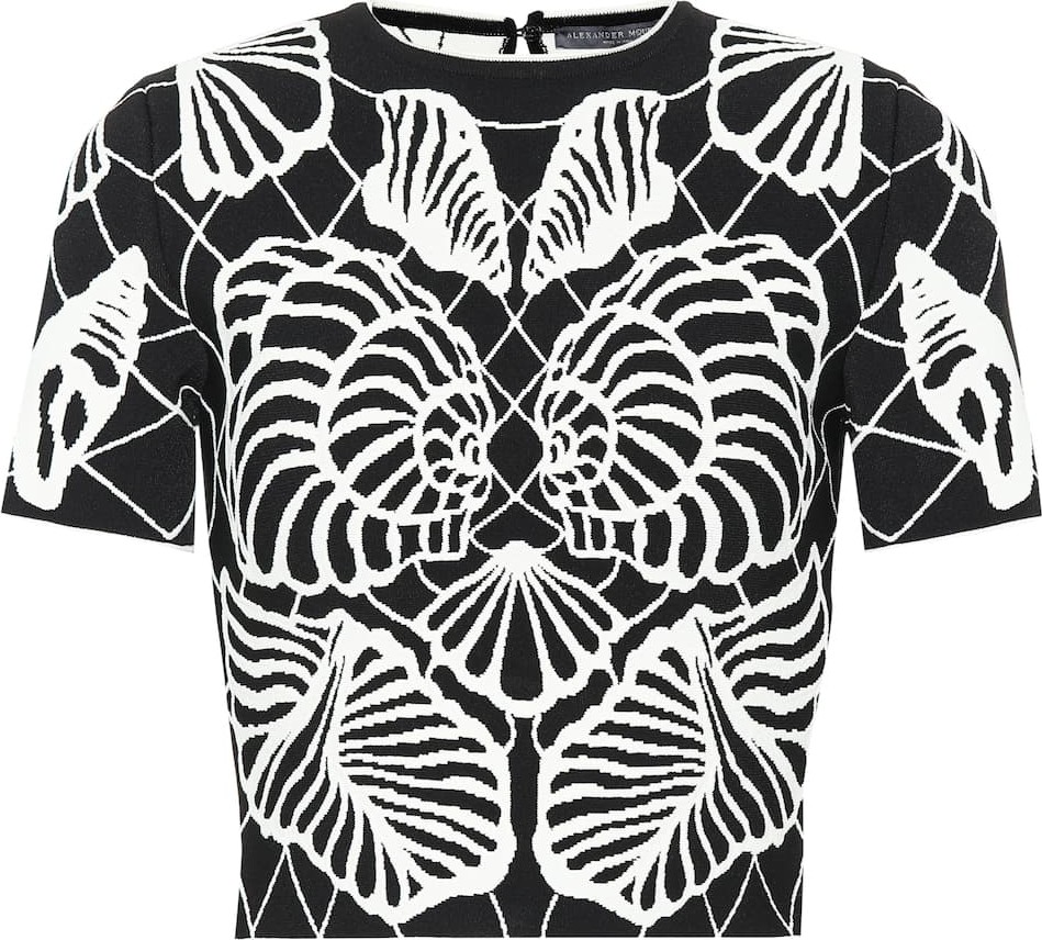 Alexander McQueen Jacquard knit top