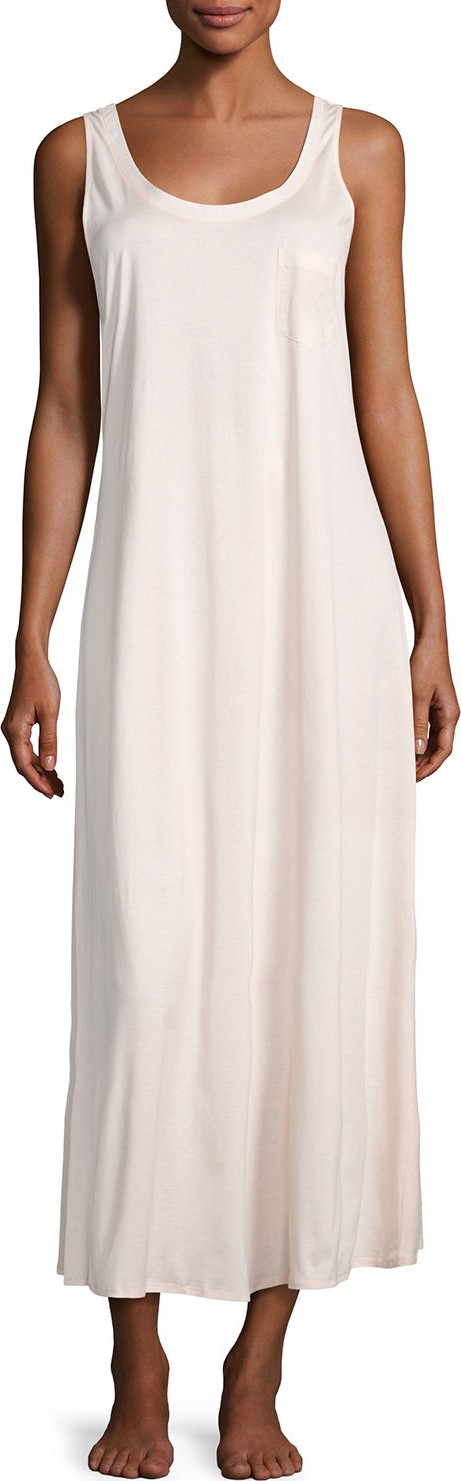 Hanro Long Cotton Tank Nightgown