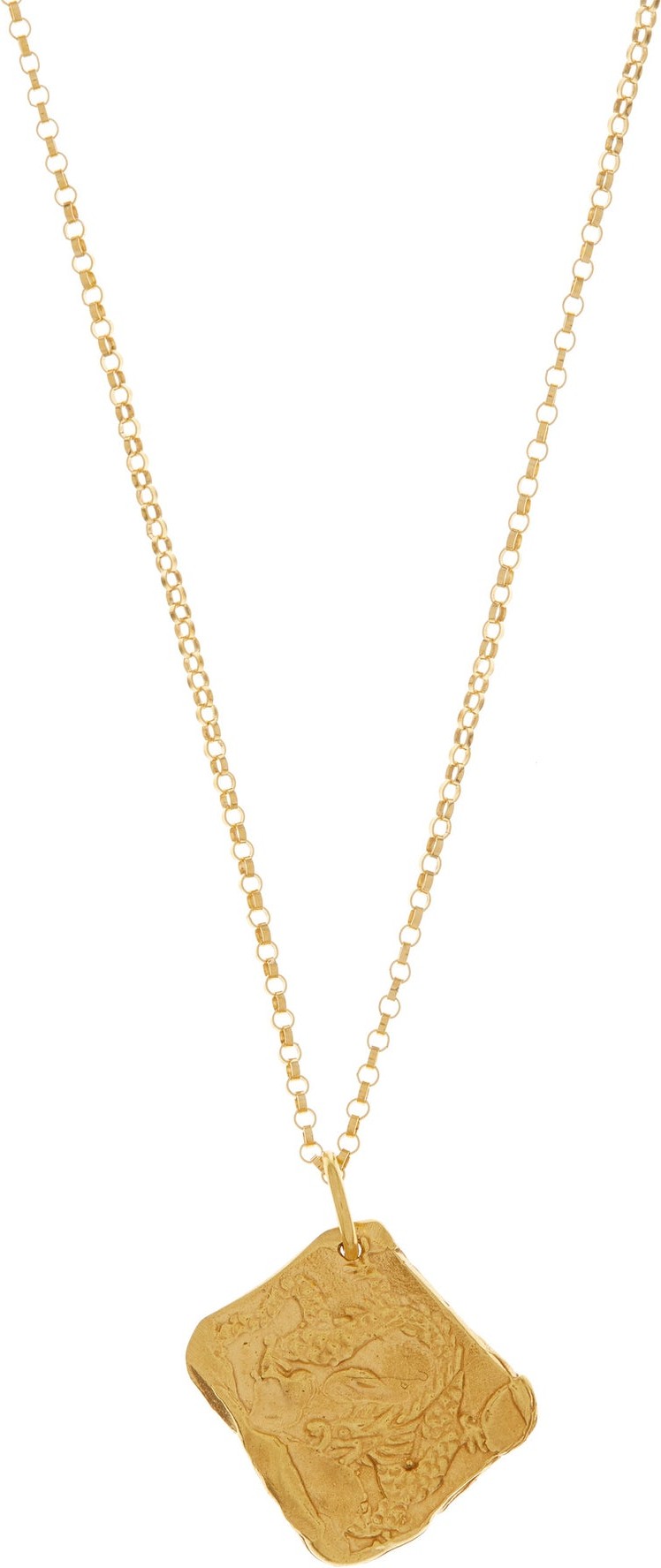 Alighieri The Dragon 24kt gold-plated necklace