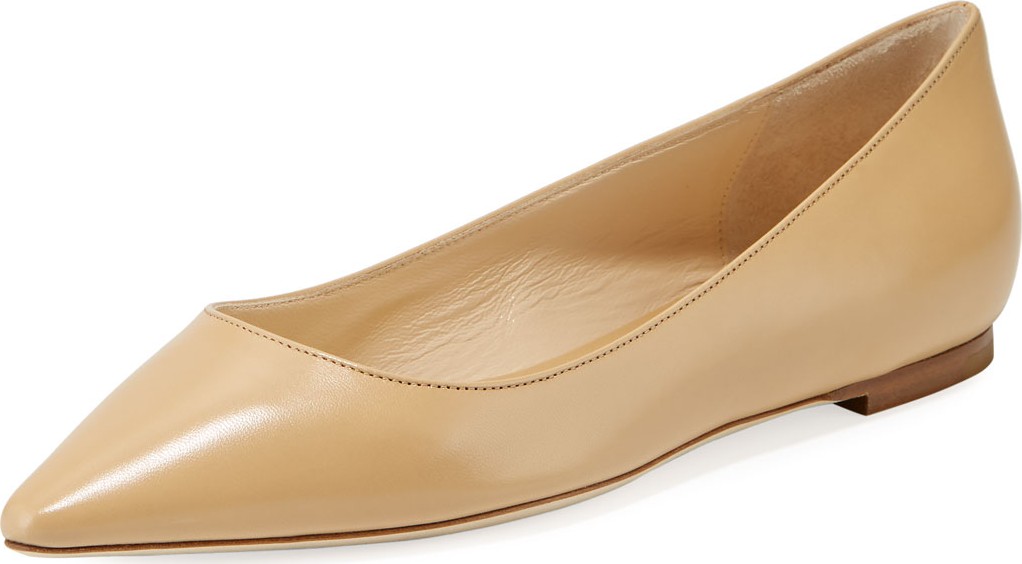 Jimmy Choo Romy Leather Skimmer Ballet Flats