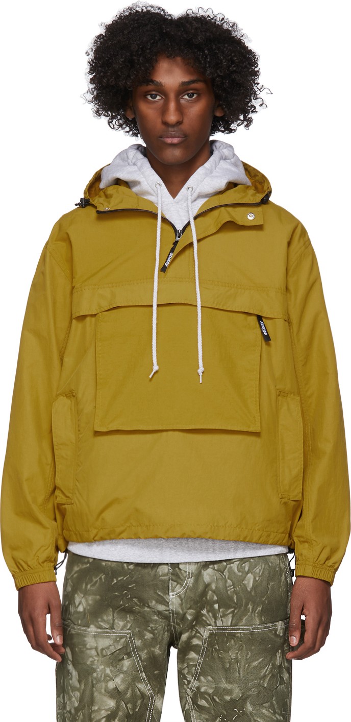 Stussy Yellow Packable Anorak Jacket