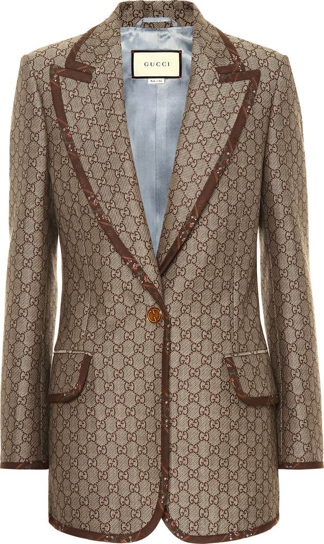 Gucci GG cotton and wool blazer