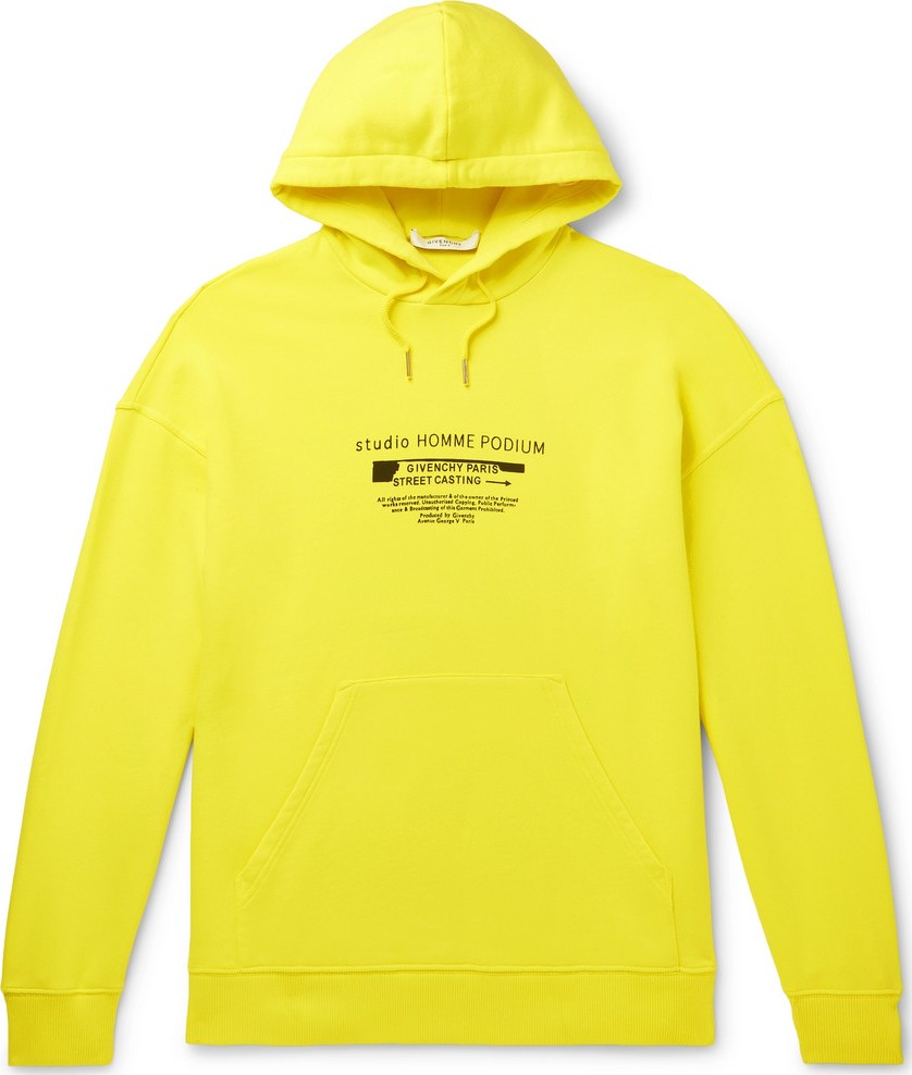 Givenchy Printed Loopback Cotton-Jersey Hoodie