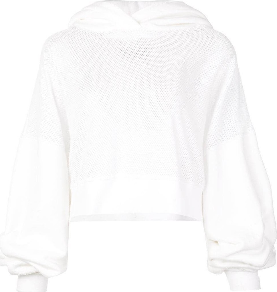 Amiri cropped mesh hoodie