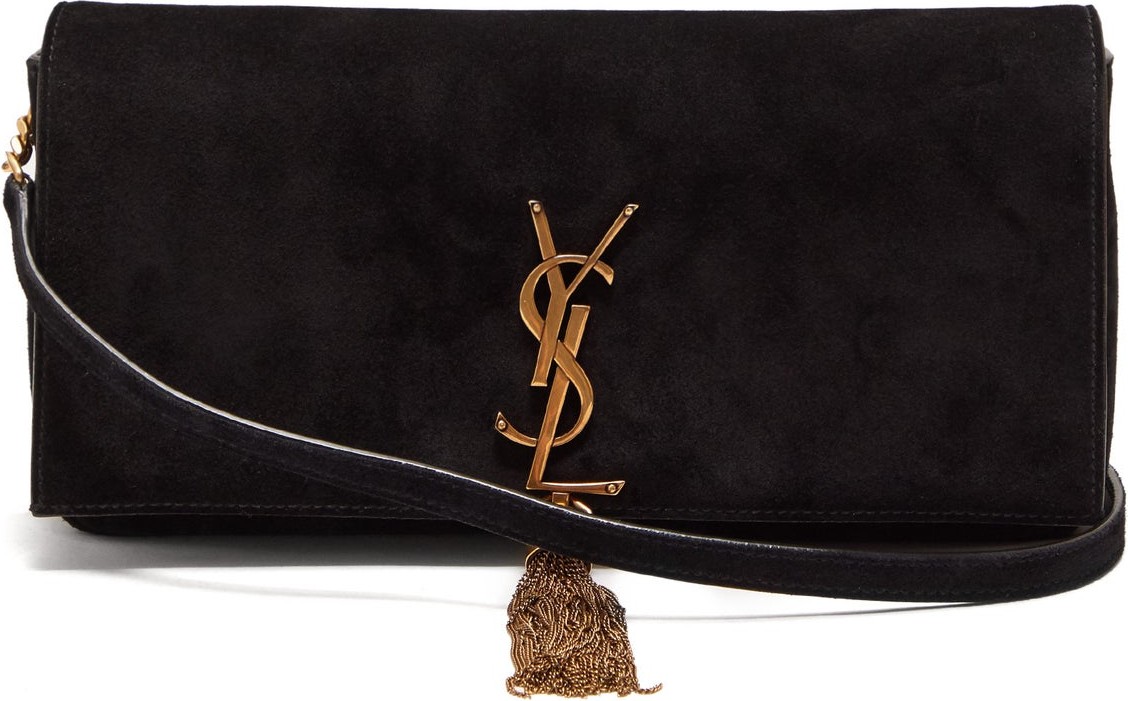 Saint Laurent Kate tasselled suede cross-body bag