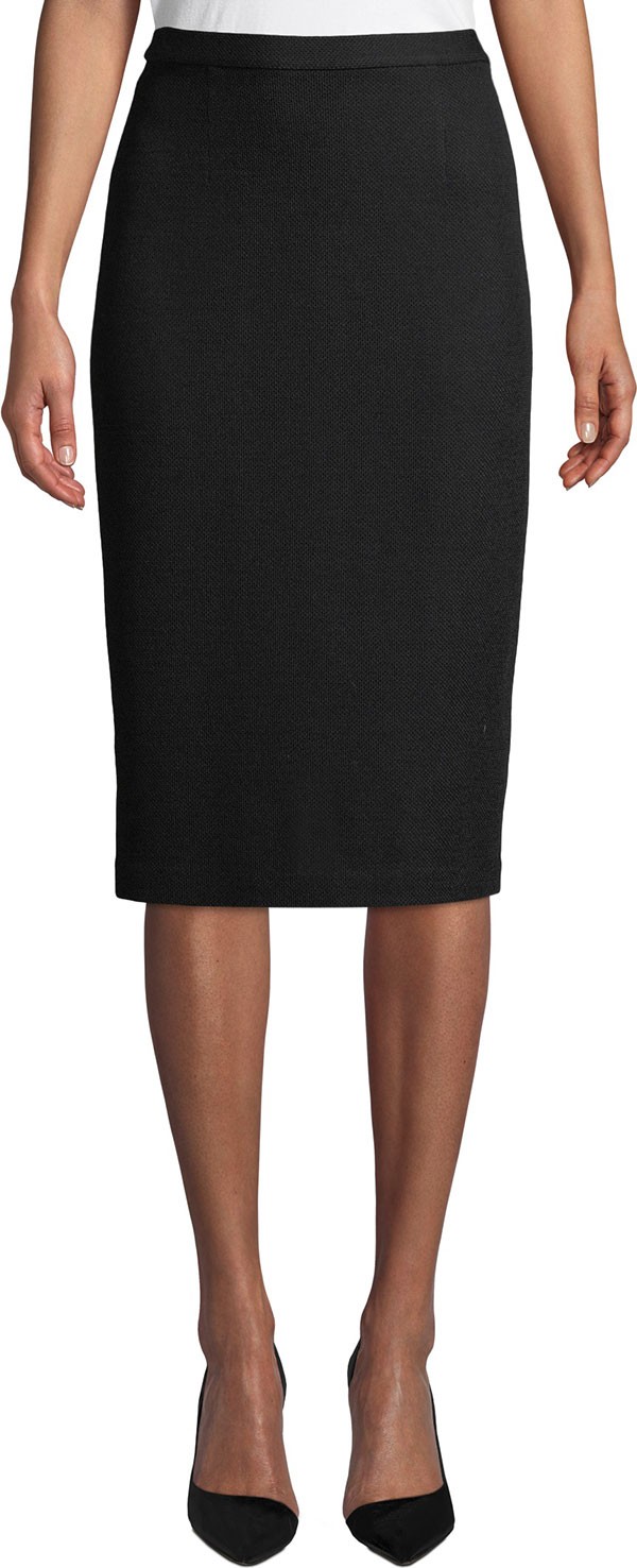 St. John Milano Pique Knit Pencil Skirt