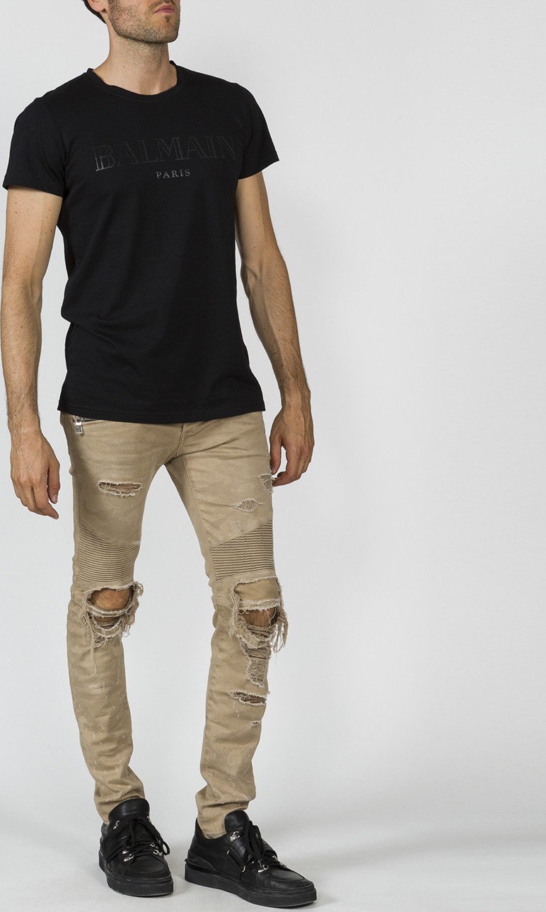 Balmain destroyed effect pants
