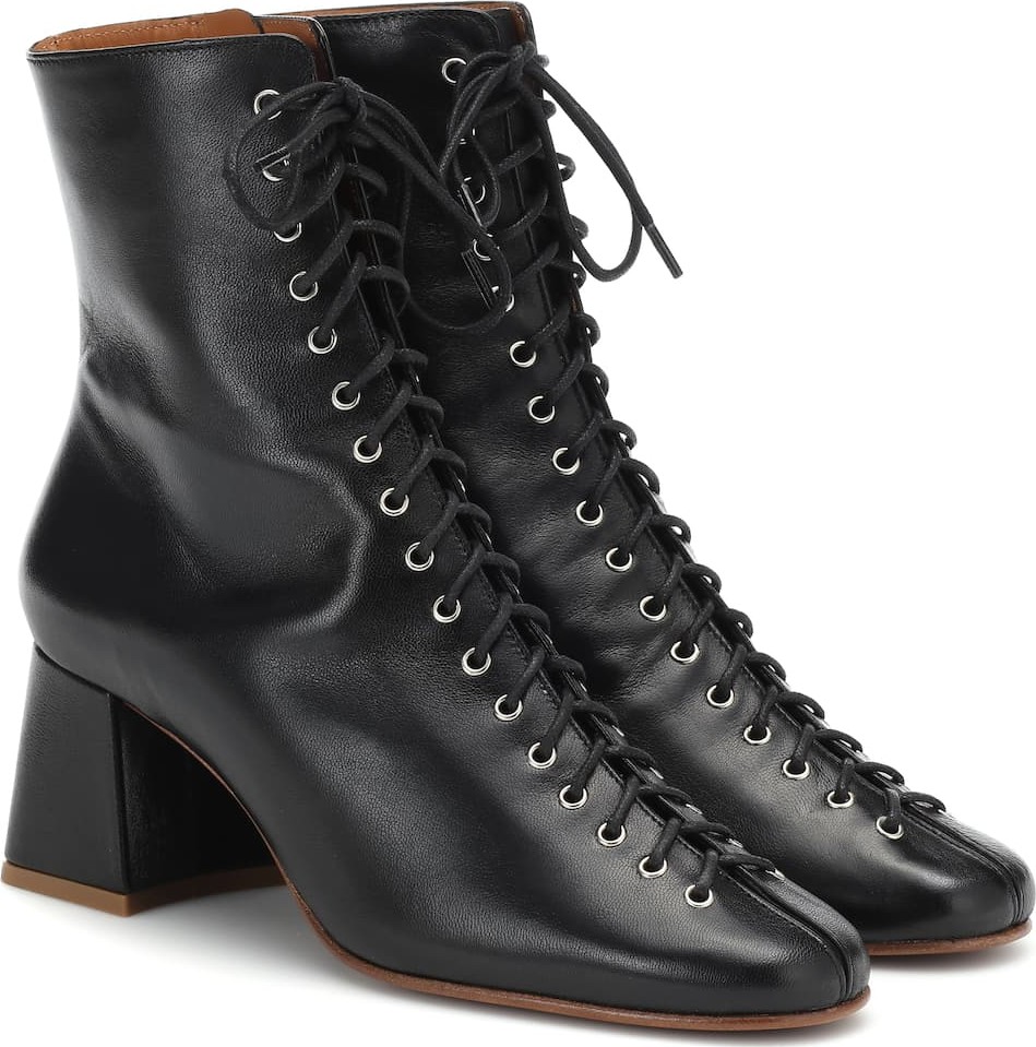 By Far Becca leather ankle boots