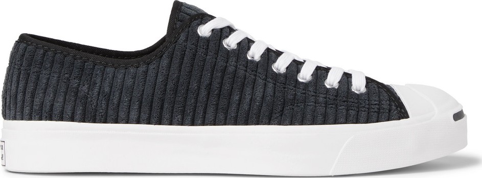 Converse Jack Purcell OX Rubber-Trimmed Corduroy Sneakers