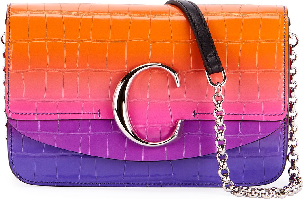 Chloe Chloe C Small Ombré Clutch Bag