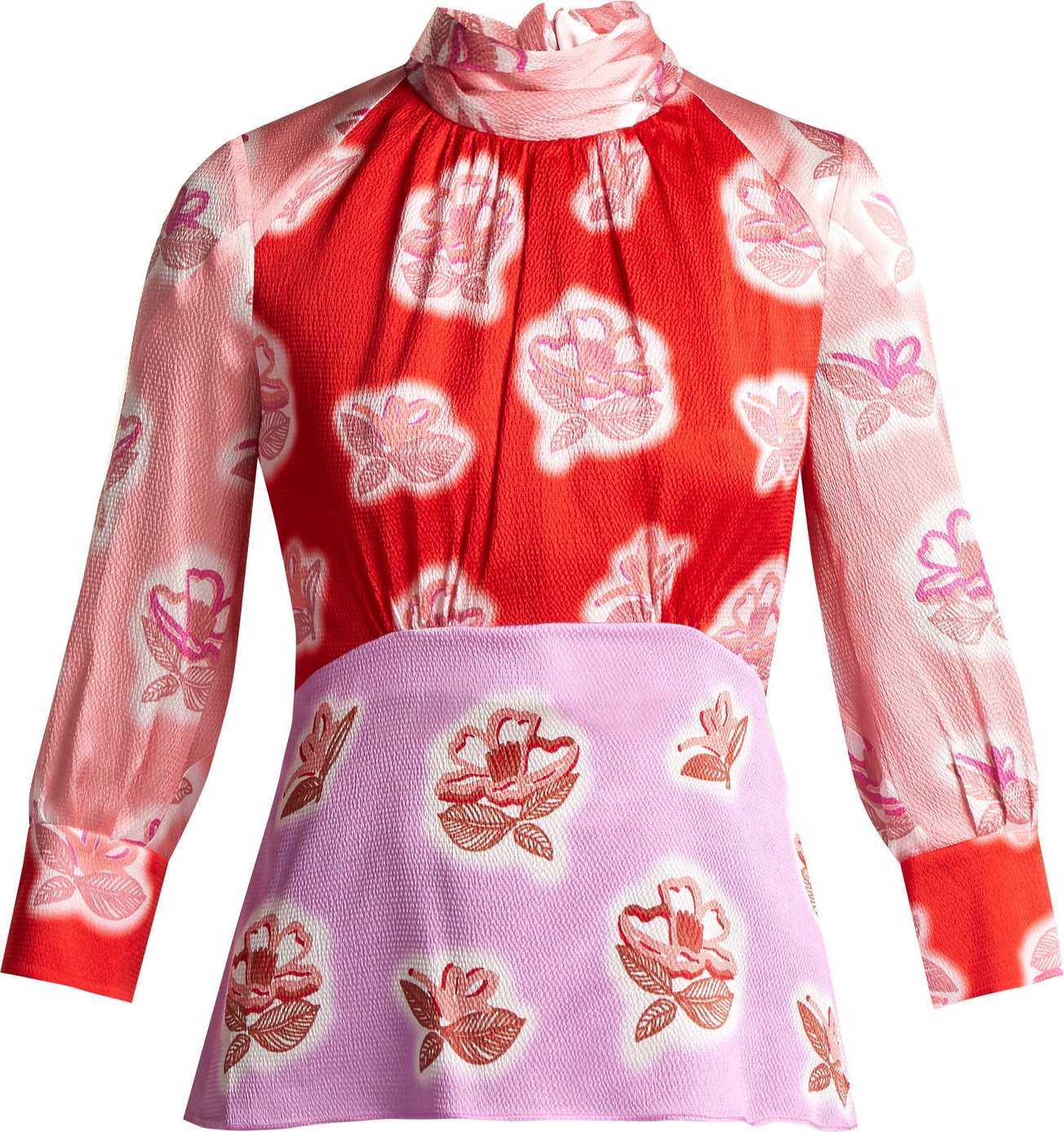 Peter Pilotto Floral-print silk blouse
