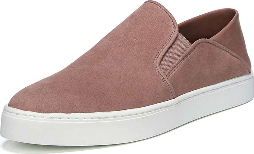 Vince Garvey Suede Slip-On Sneakers w/ Fold-Down Back
