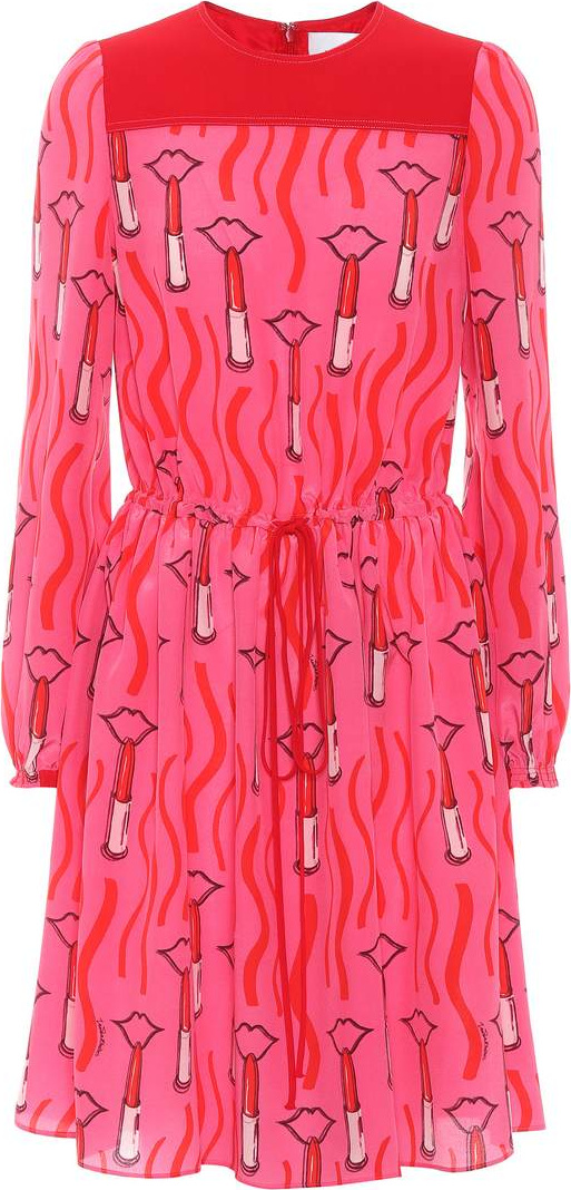 Valentino Printed silk dress