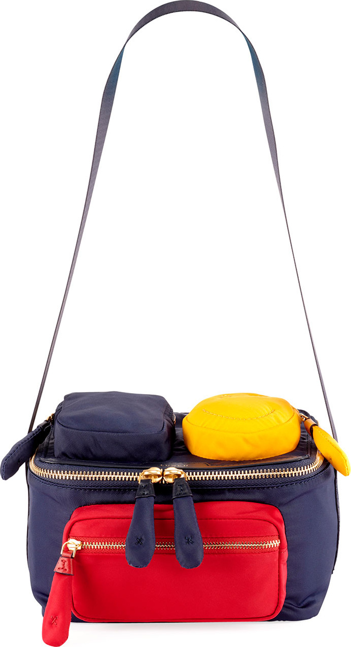Anya Hindmarch Colorblock Multi-Pocket Lunch Box Bag