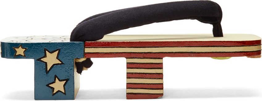 Visvim Multicolor Stars Geta Sandals