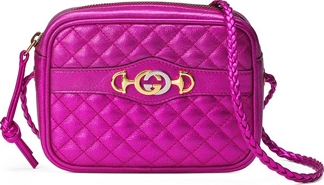 Gucci Mini Quilted Metallic Crossbody Bag