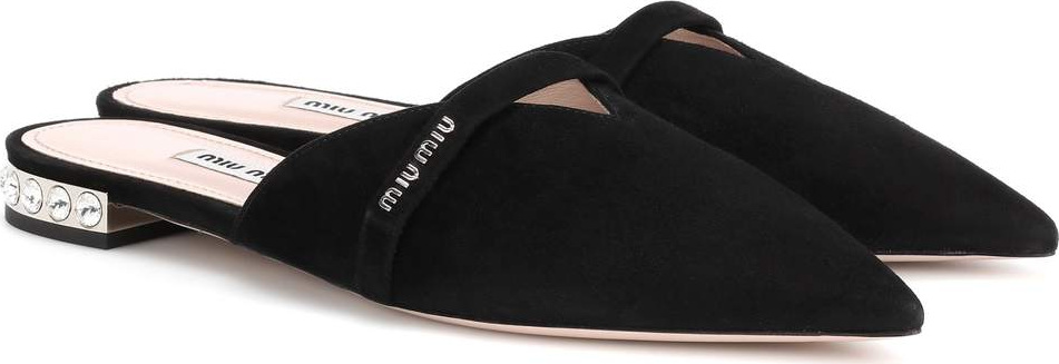 Miu Miu Suede slippers