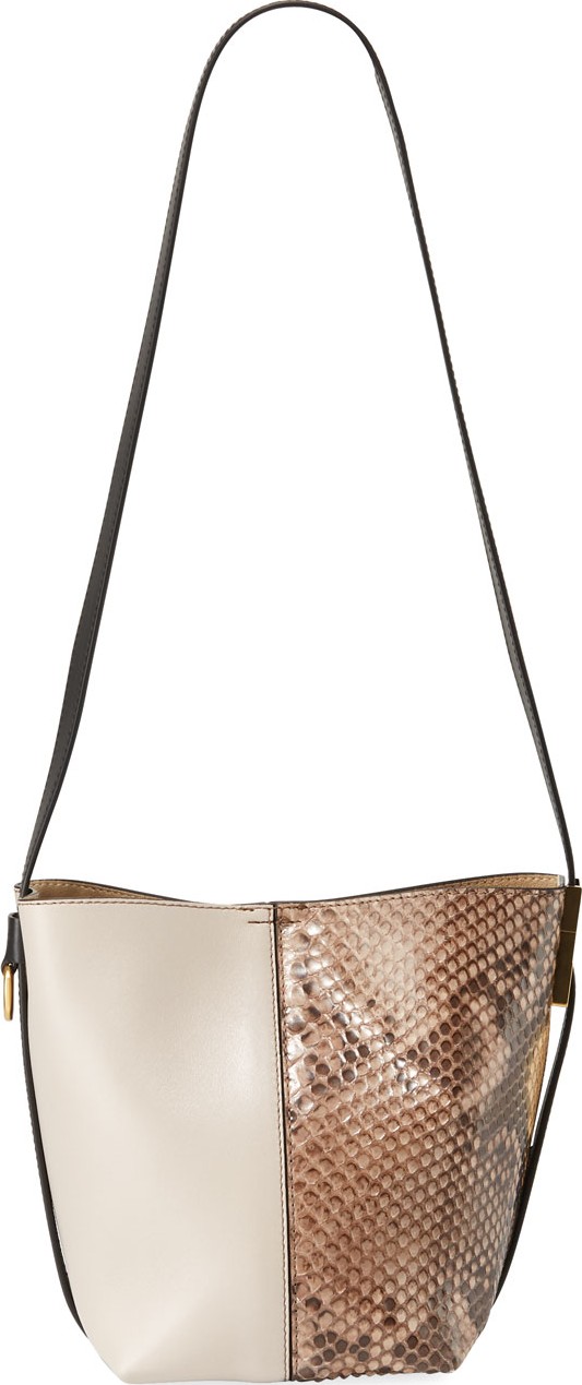 Givenchy GV Mini Python & Leather Bucket Bag