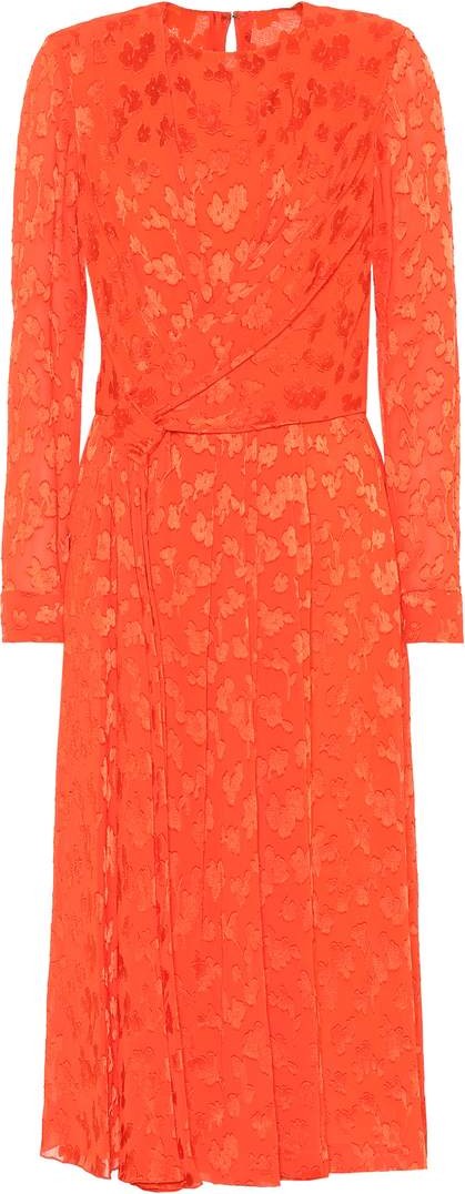 Carolina Herrera Fil coupé midi dress