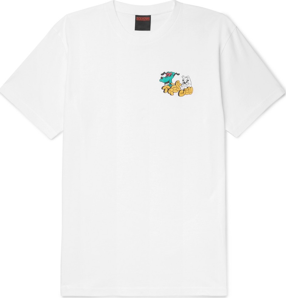 Très Bien Souvenir Logo-Print Cotton-Jersey T-Shirt