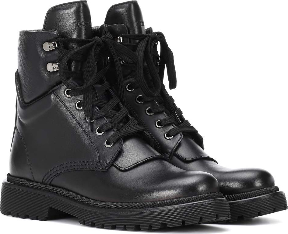 Moncler Patty leather ankle boots