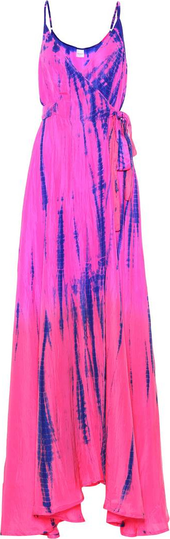Anna Kosturova Tie-dye silk maxi dress