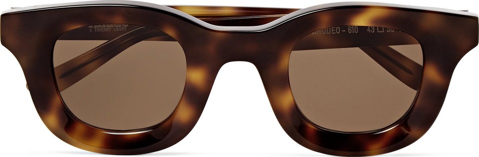 RHUDE + Thierry Lasry Rhodeo Square-Frame Tortoiseshell Acetate Sunglasses