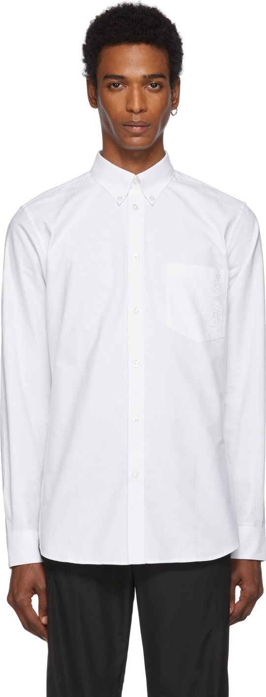 Givenchy White Embroidered Shirt