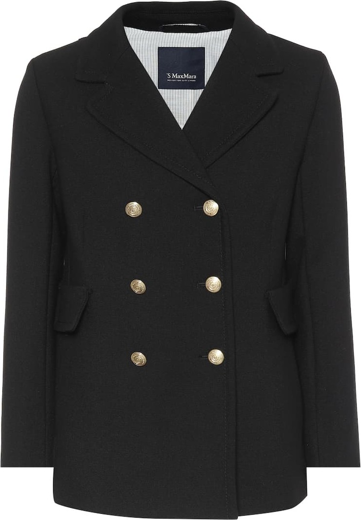 Max Mara Rana wool-blend crêpe coat