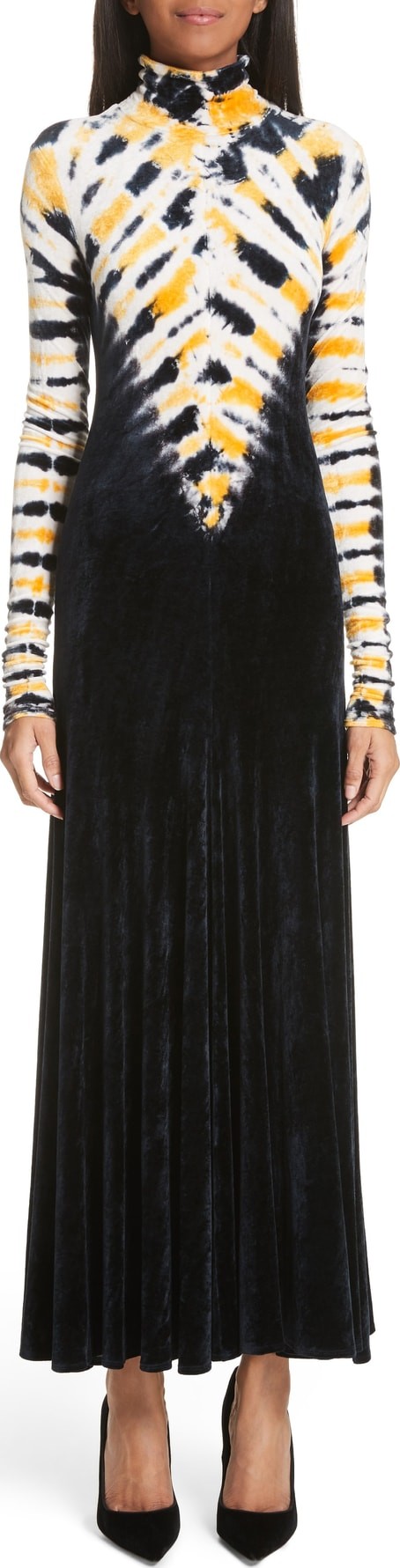 Proenza Schouler Tie Dye Velvet Gown
