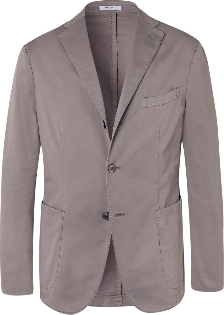 Boglioli Stone K-Jacket Slim-Fit Unstructured Stretch-Cotton Twill Suit Jacket