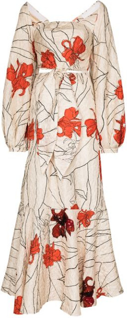Johanna Ortiz - Trazos Misteriosos floral-print maxi dress
