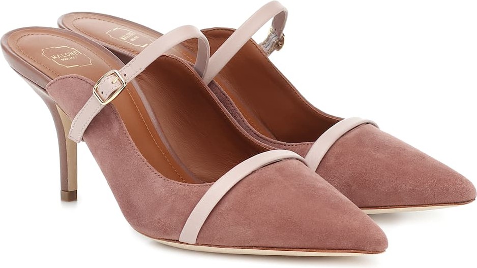 Malone Souliers Melody 70 suede mules
