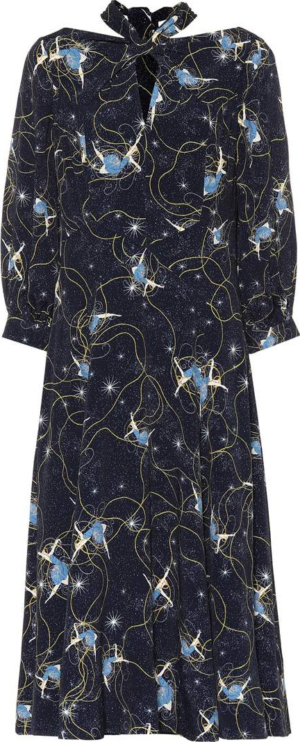 Erdem Zelena floral-printed dress