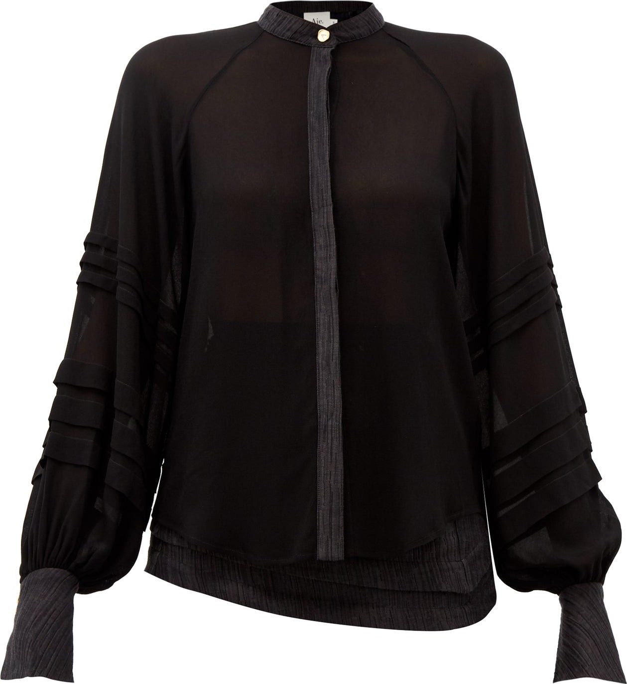 Aje Acacia bishop-sleeve blouse